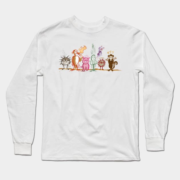 The usual suspects Long Sleeve T-Shirt by Dani Vittz